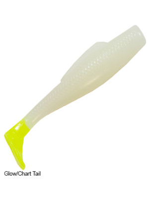 3" MinnowZ - Glow / Chartreuse Tail