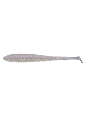 3.8" Ishad Tail - PINK PEARL / CLEAR SILVER
