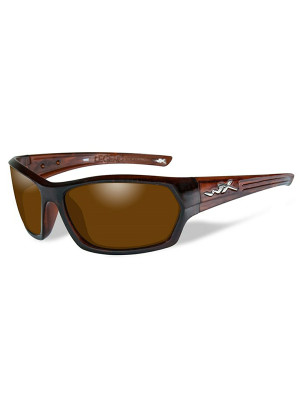 LEGEND Polarized Amber Gold Mirror Gloss Hickory Brown Frame