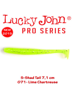 S-Shad Tail 7.1cm - LIME CHARTREUSE