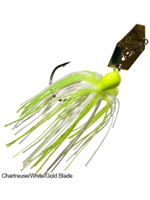 Original ChatterBait 7g - Chartreuse / White / Gold Blade